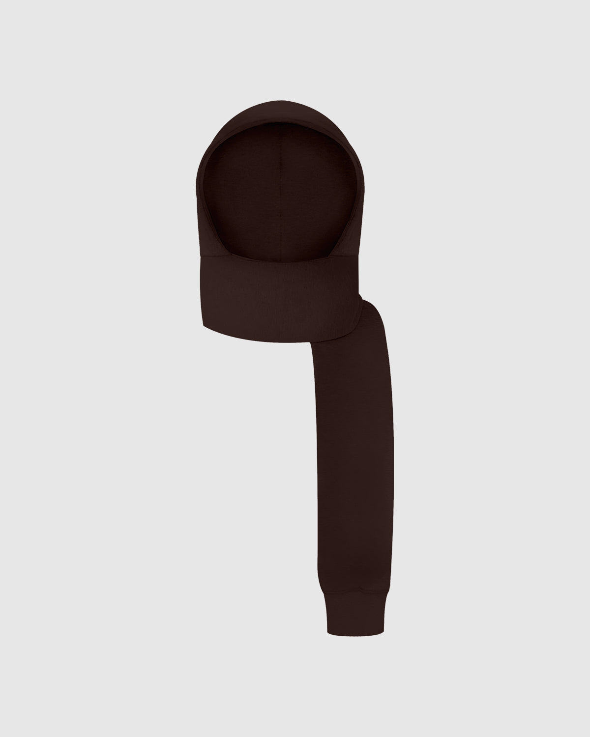 Mocha Brown Upcycled Hoodscarf