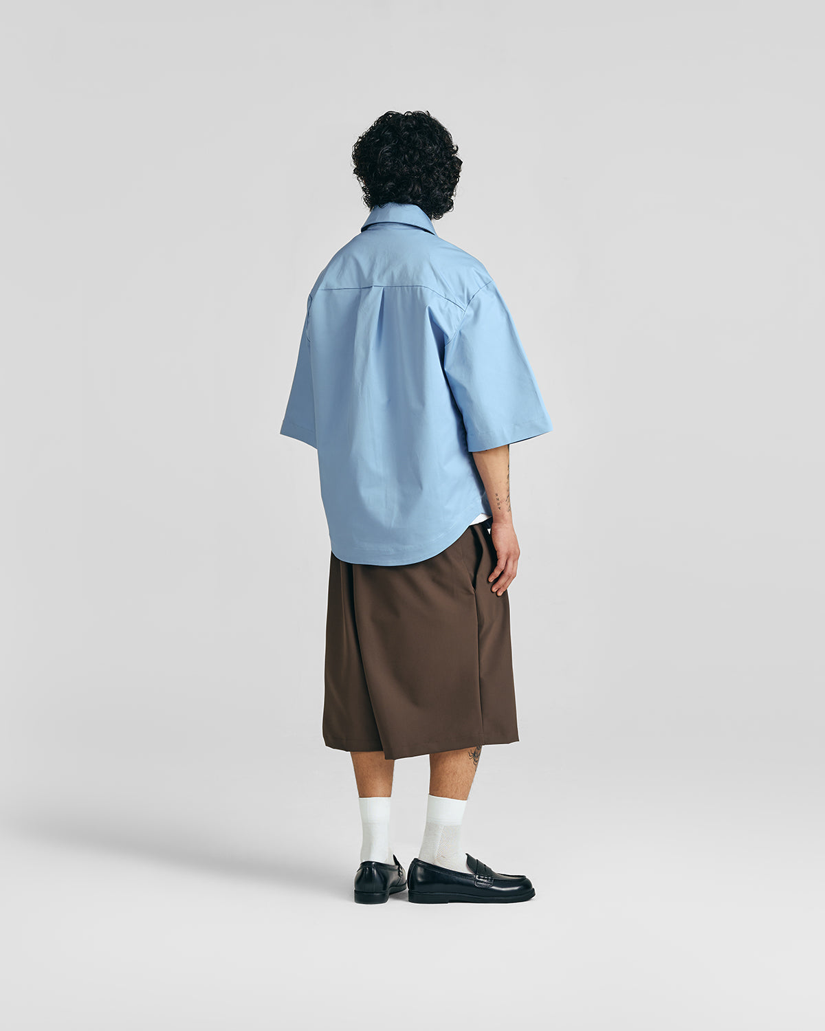 Mocha Brown Everyday Pleated Jorts