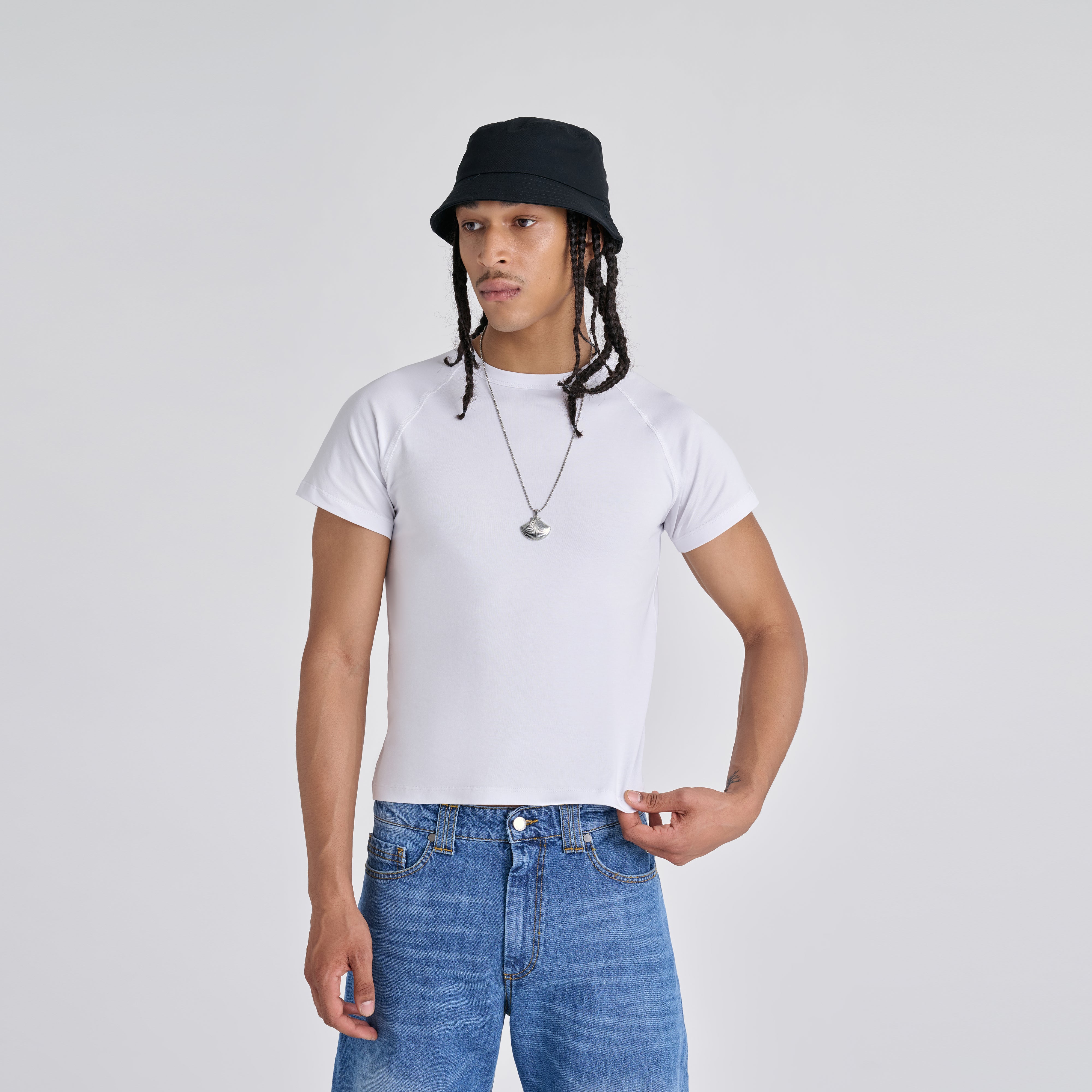 Fitted tee - Optical White