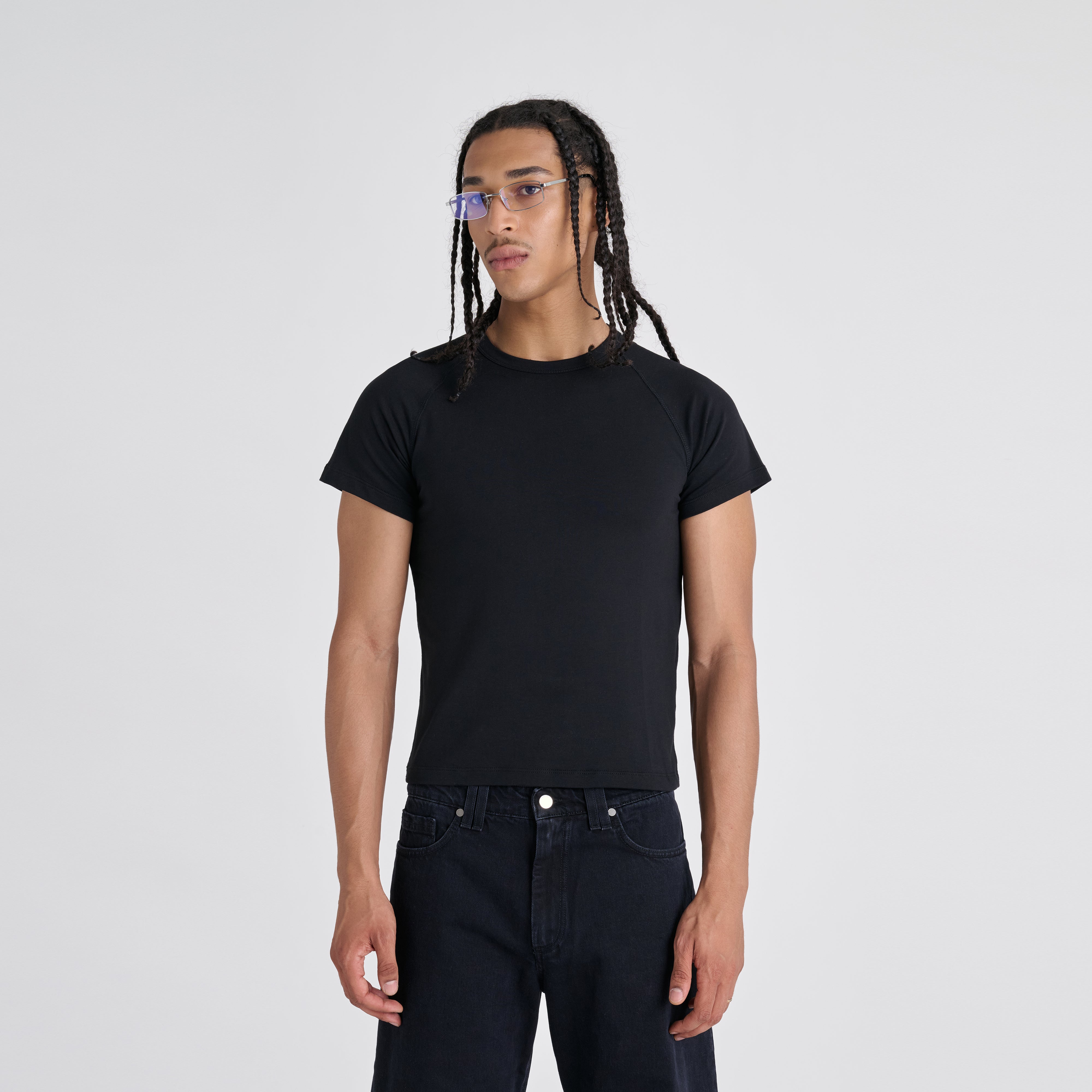 Fitted Tee - Jet Black