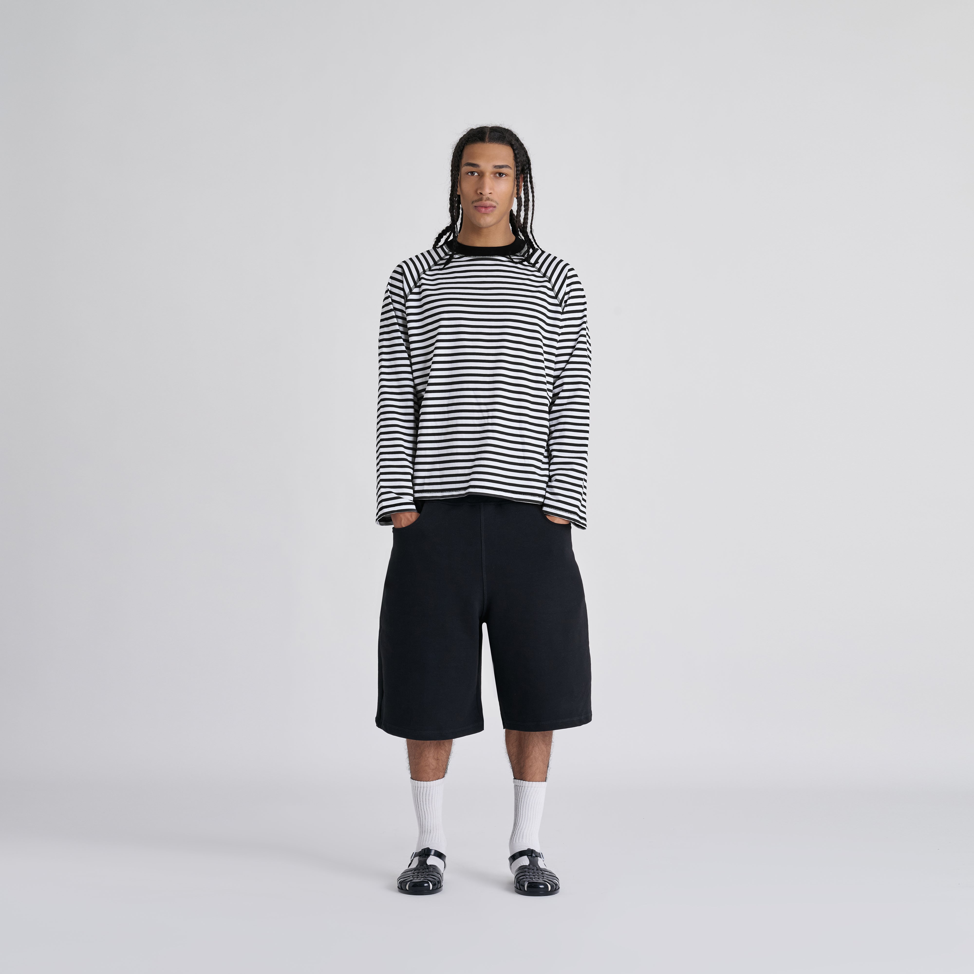 Stripes Longsleeve - Jet Black