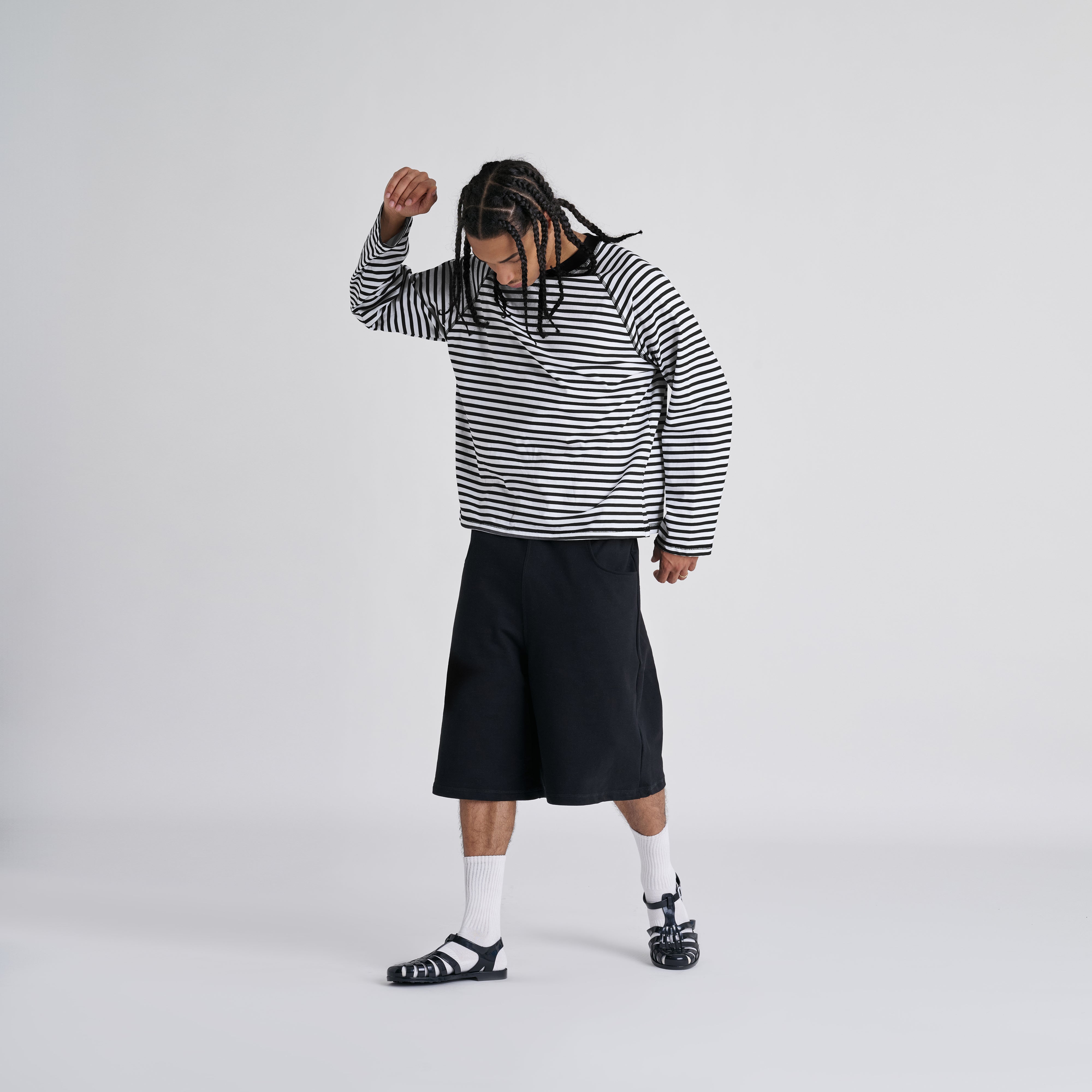 Stripes Longsleeve - Jet Black