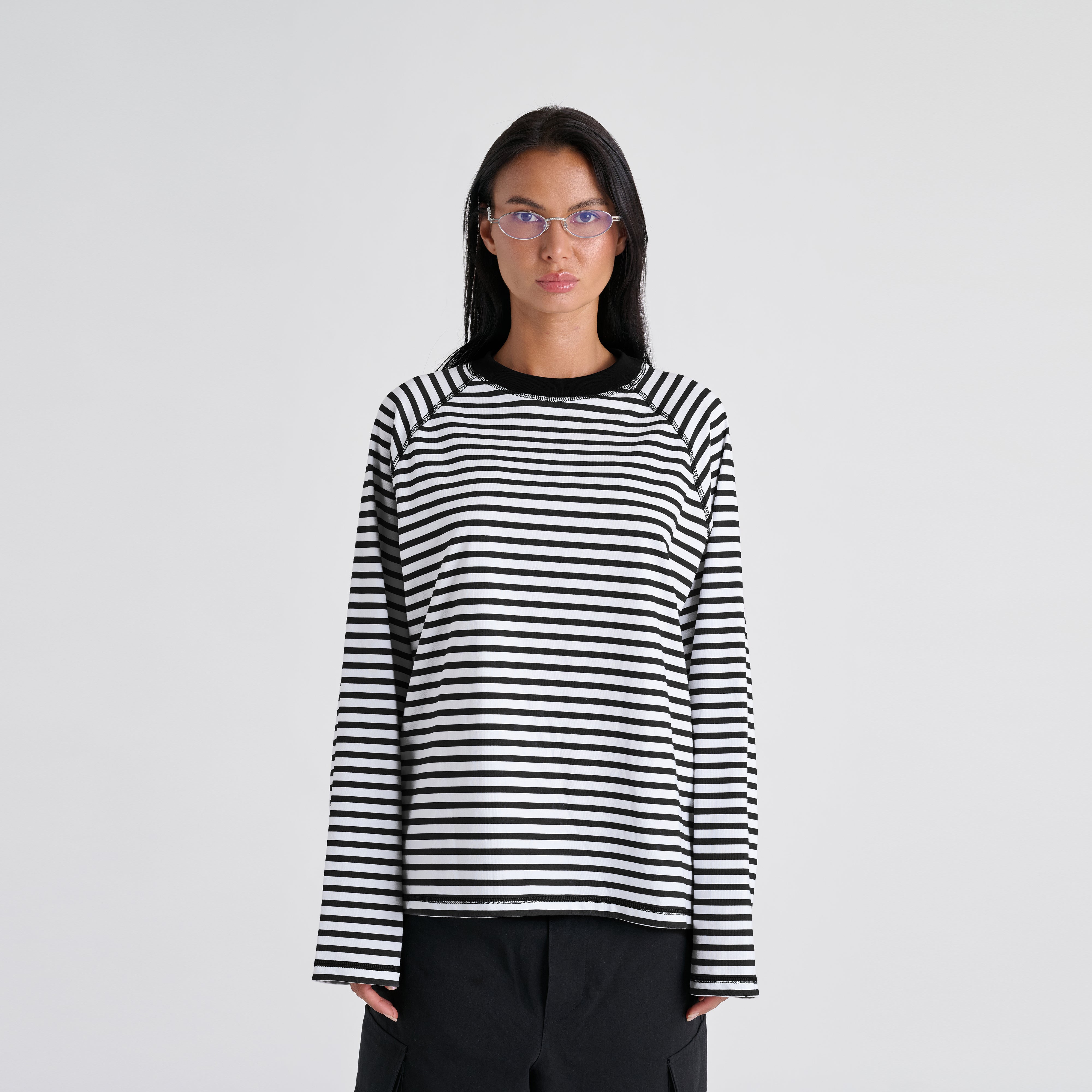 Stripes Longsleeve - Jet Black