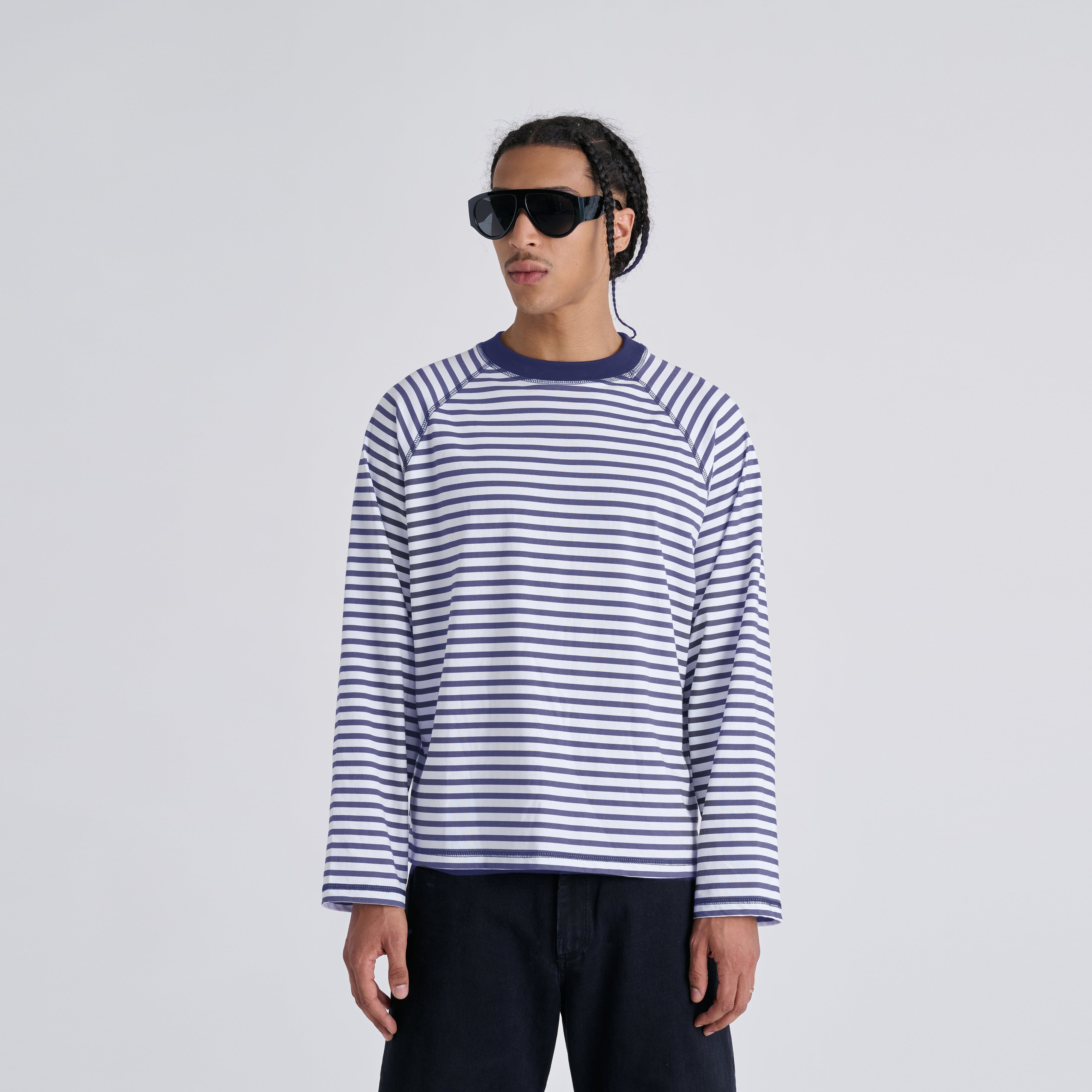 Stripes Longsleeve - Blue Navy