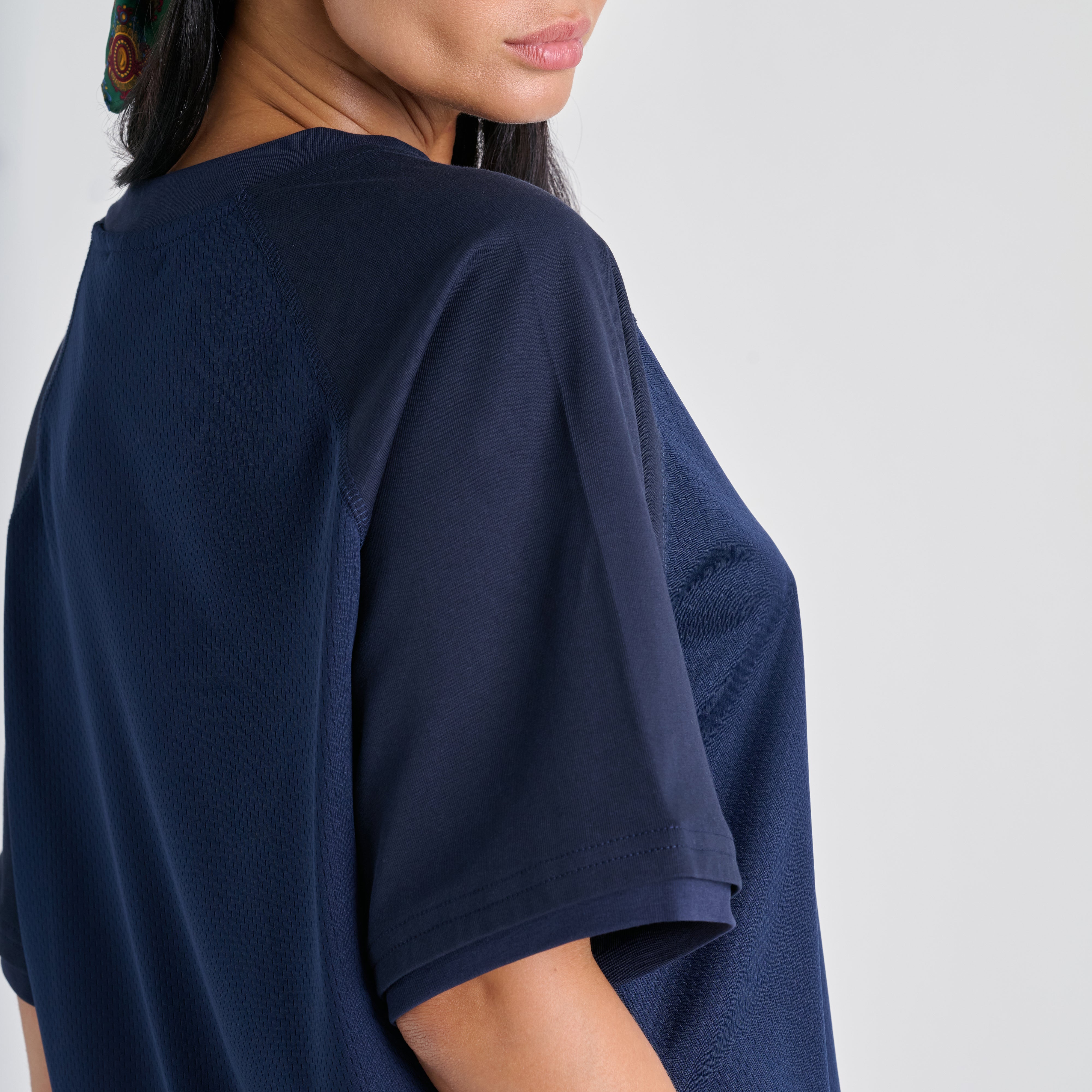 Mesh Tee - Blue Navy