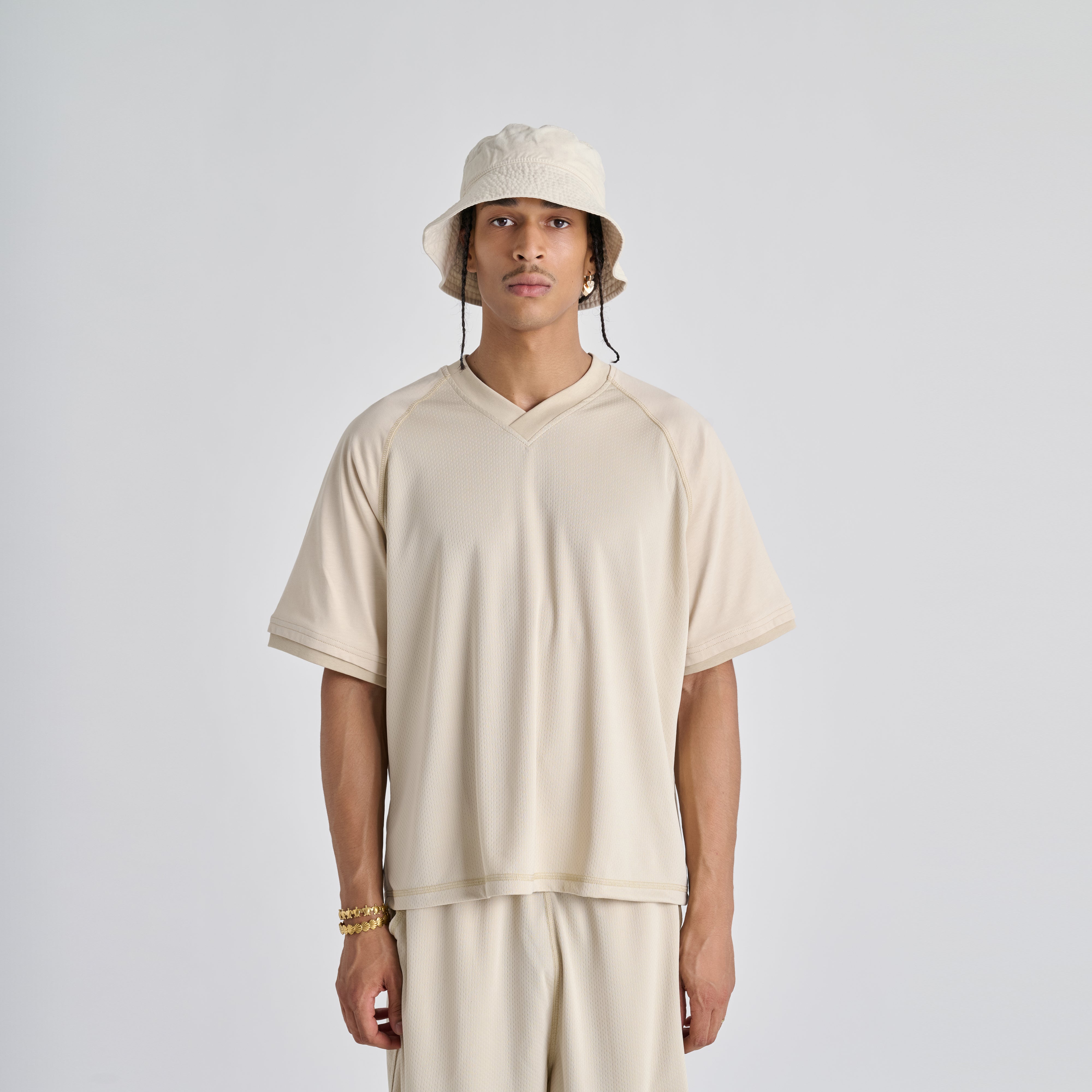 Mesh tee - Soft Sand