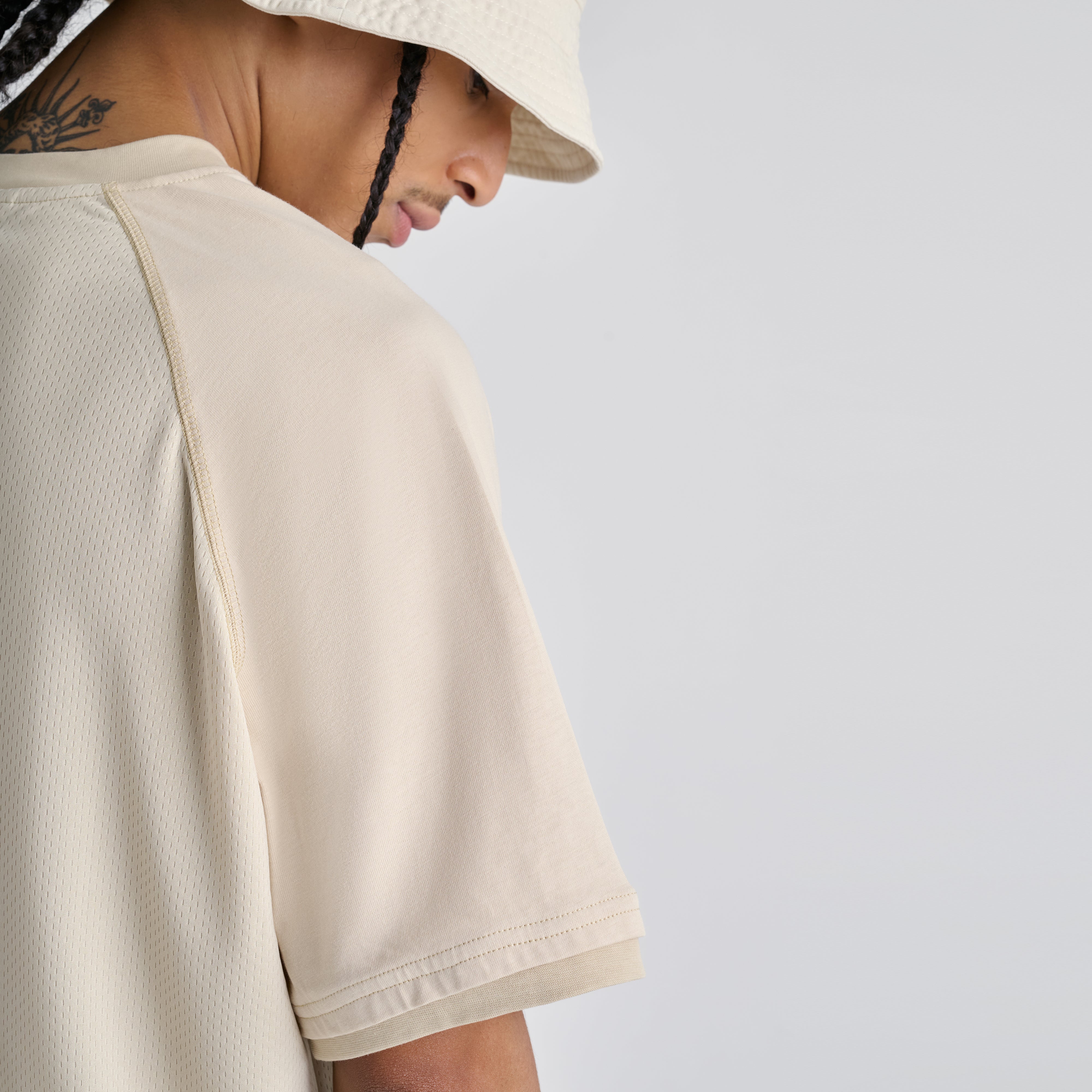 Mesh tee - Soft Sand
