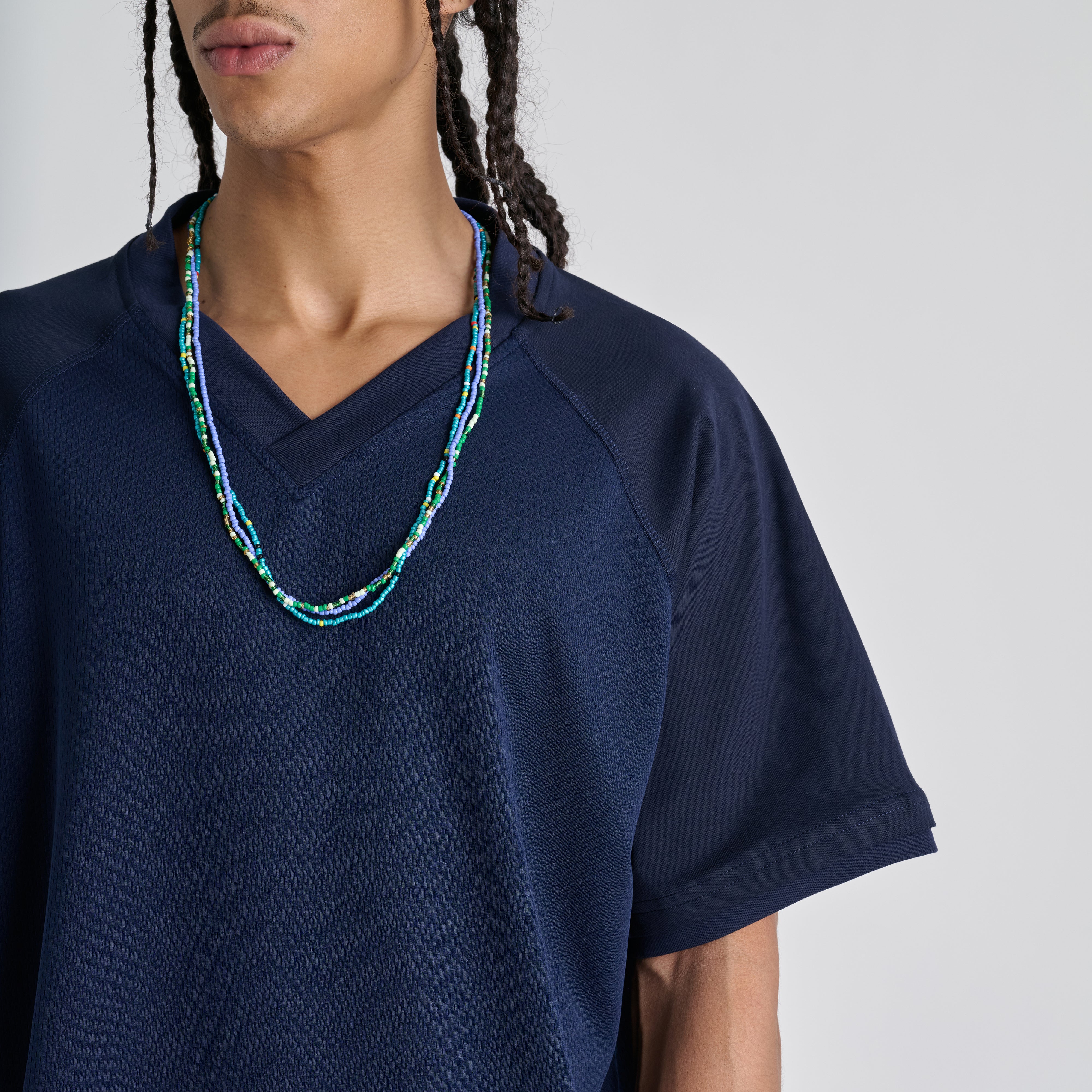 Mesh Tee - Blue Navy