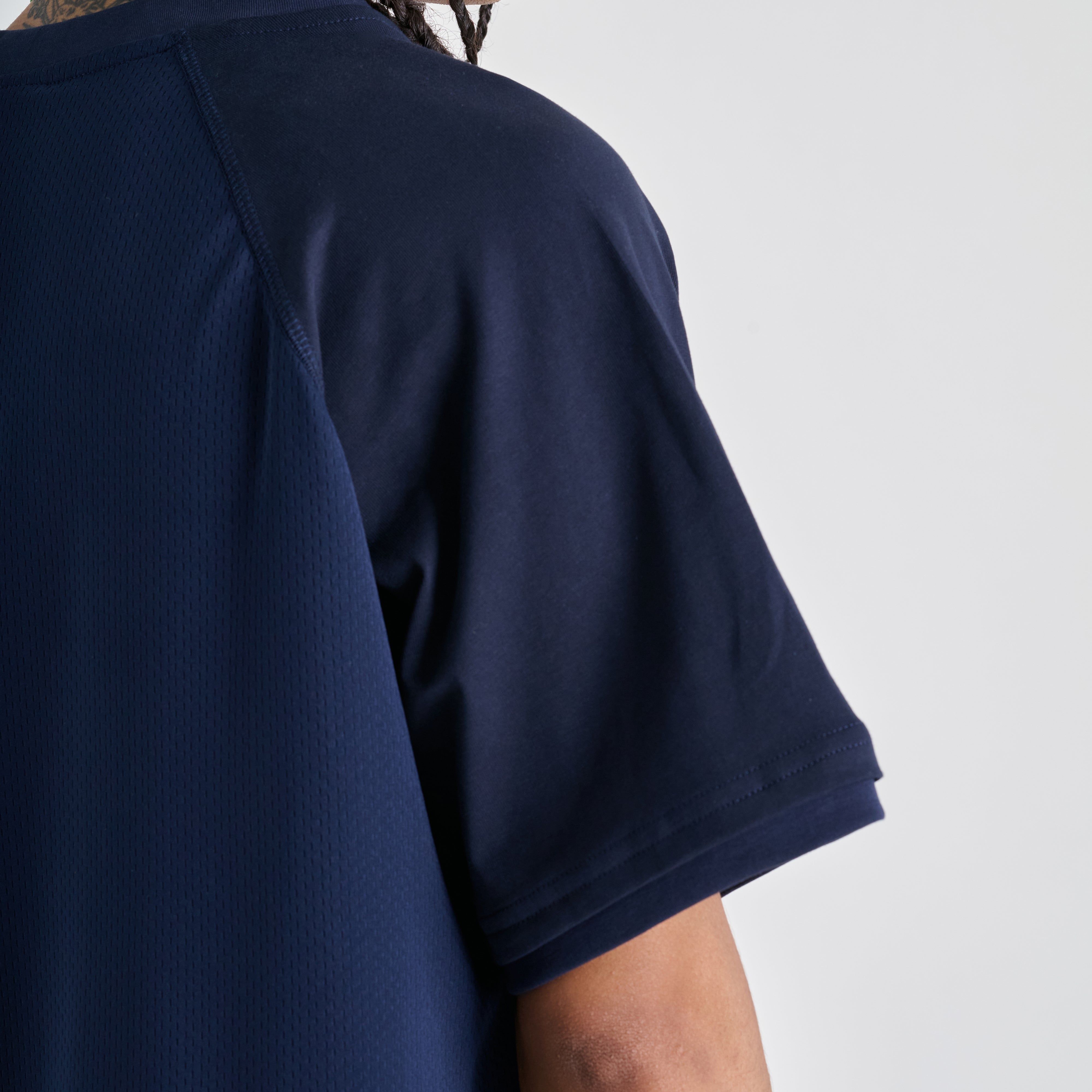 Mesh Tee - Blue Navy