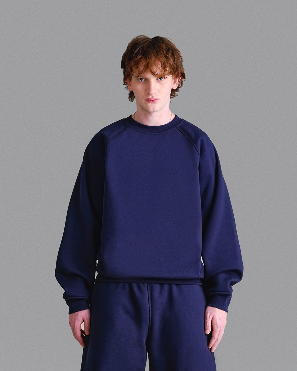 Premium 500gsm Navy Blue Crewneck