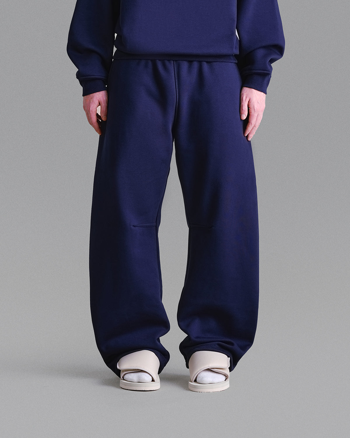 Pantaloni della tuta blu navy Premium da 500 g/m²