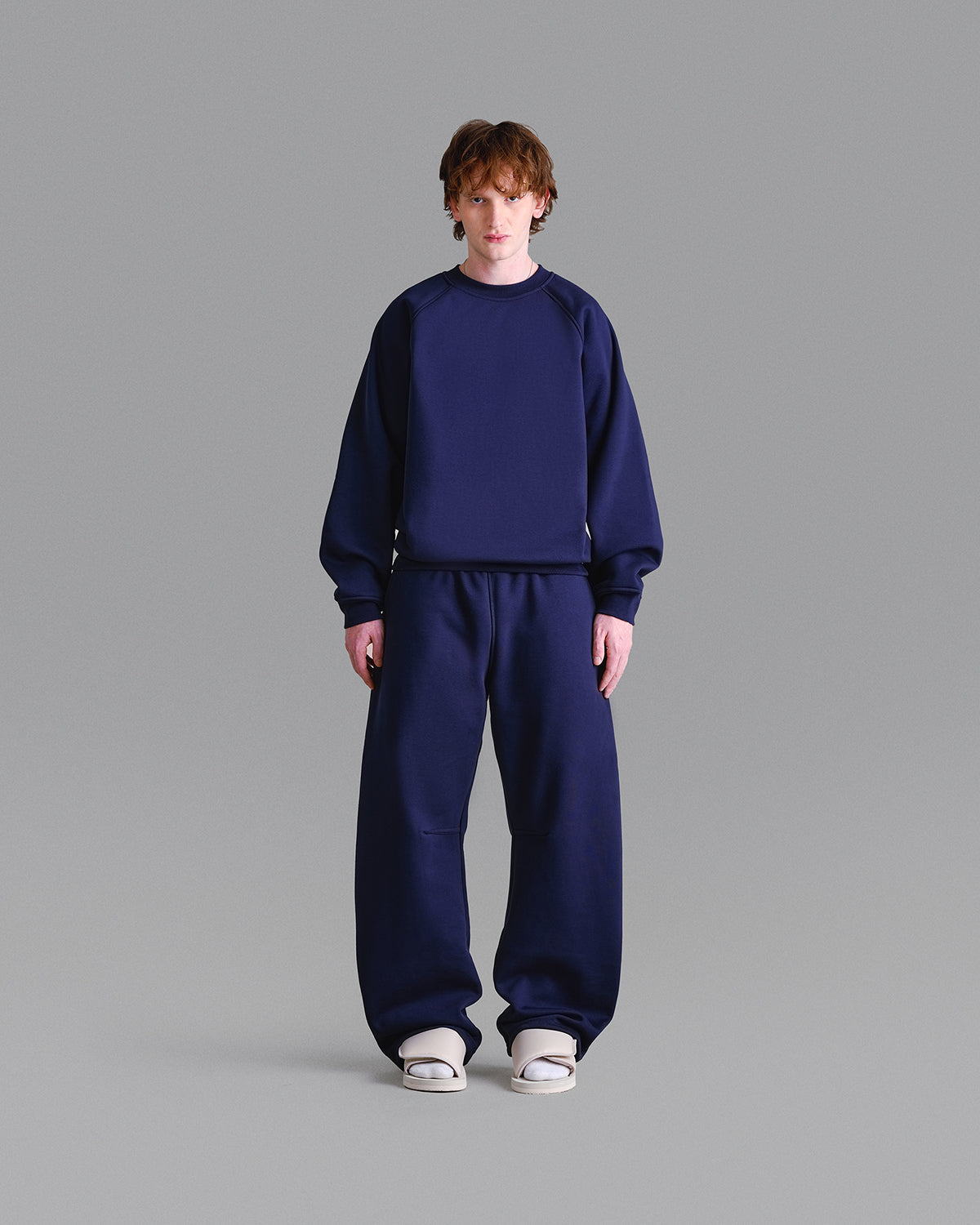 Premium 500gsm Navy Blue Crewneck