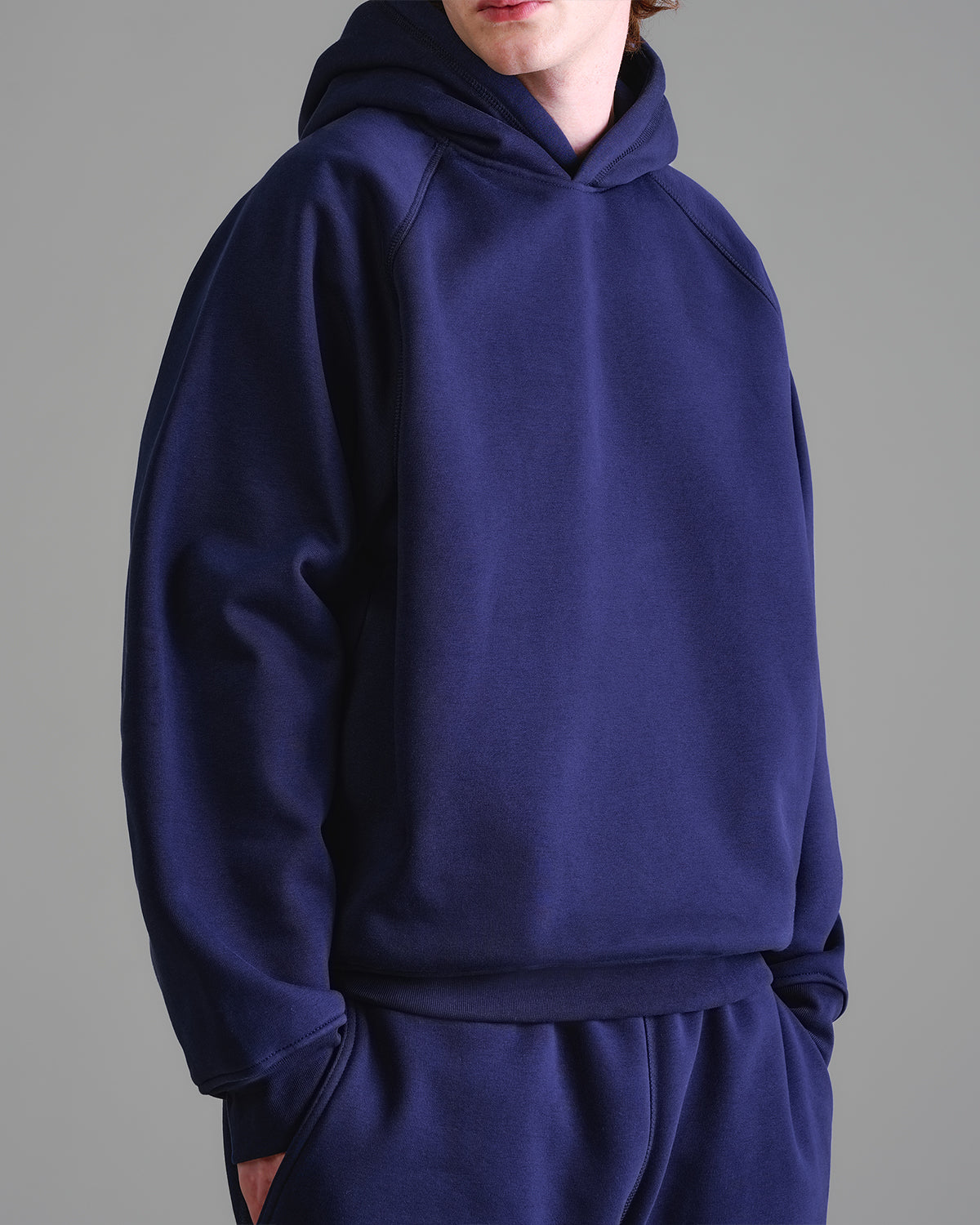 Premium 500gsm Navy Blue Hoodie