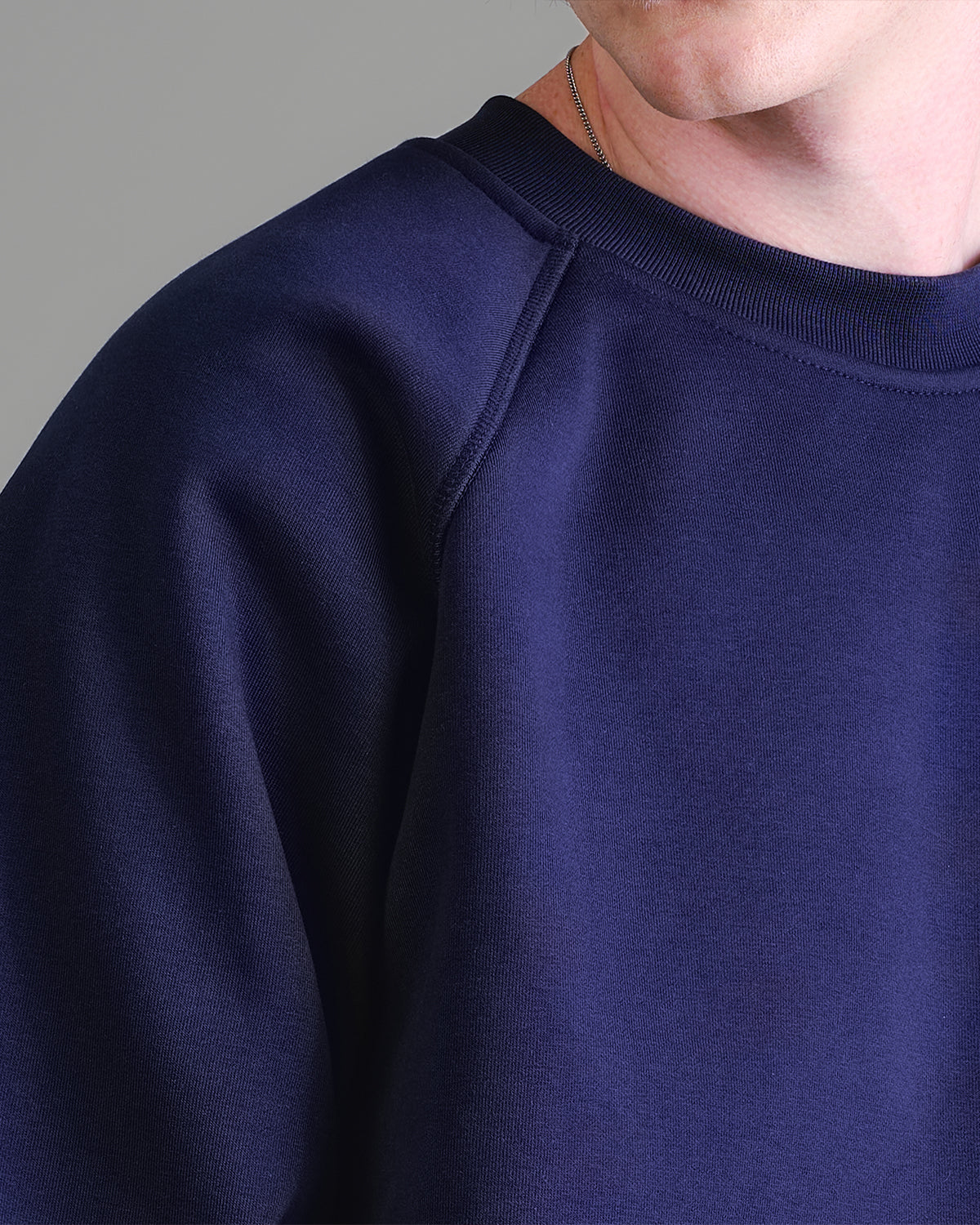 Premium 500gsm Navy Blue Crewneck