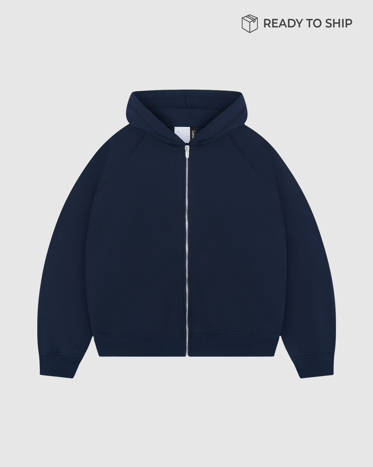 Premium 500gsm Navy Blue Zip Hoodie