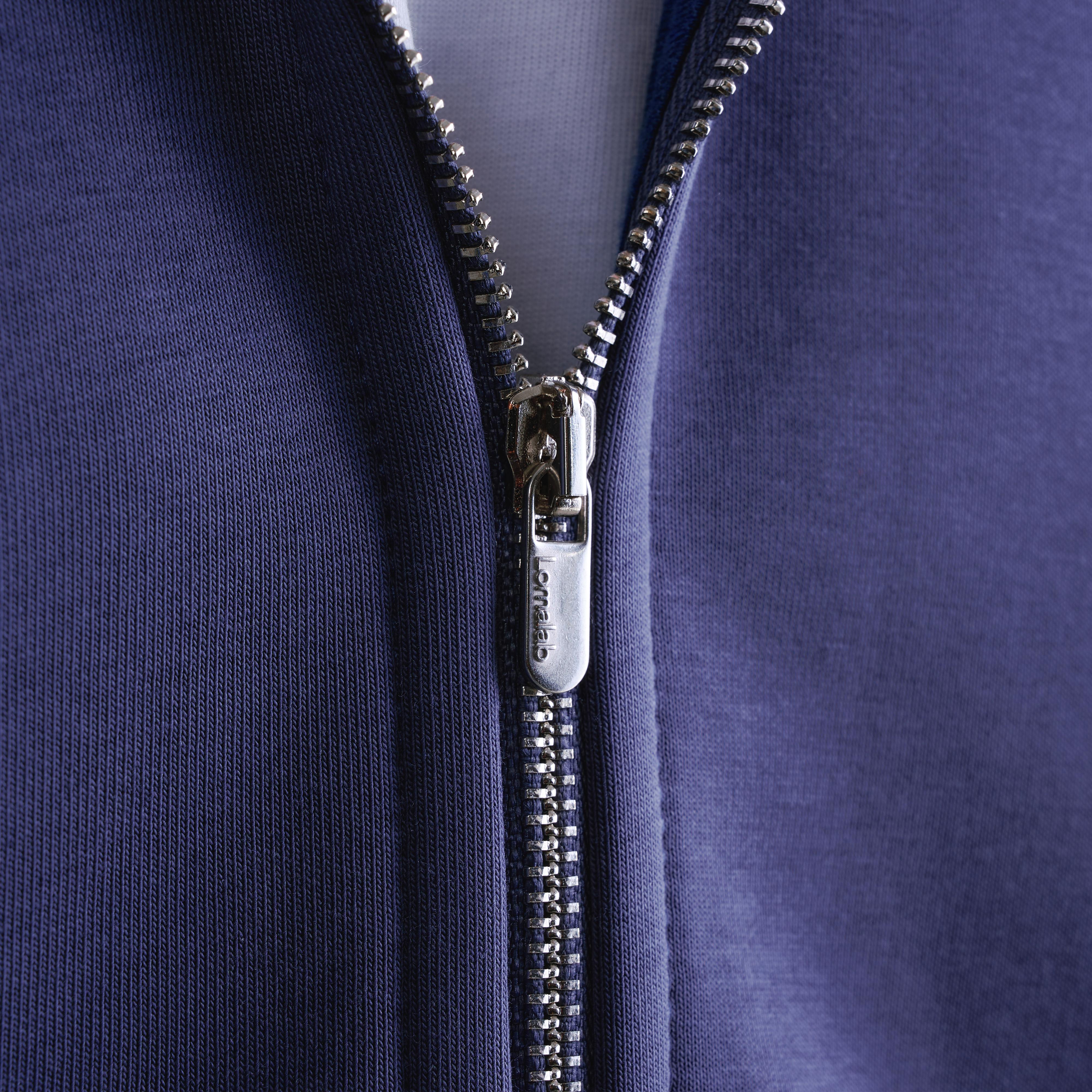 Premium 500gsm Dust Blue Zip Hoodie