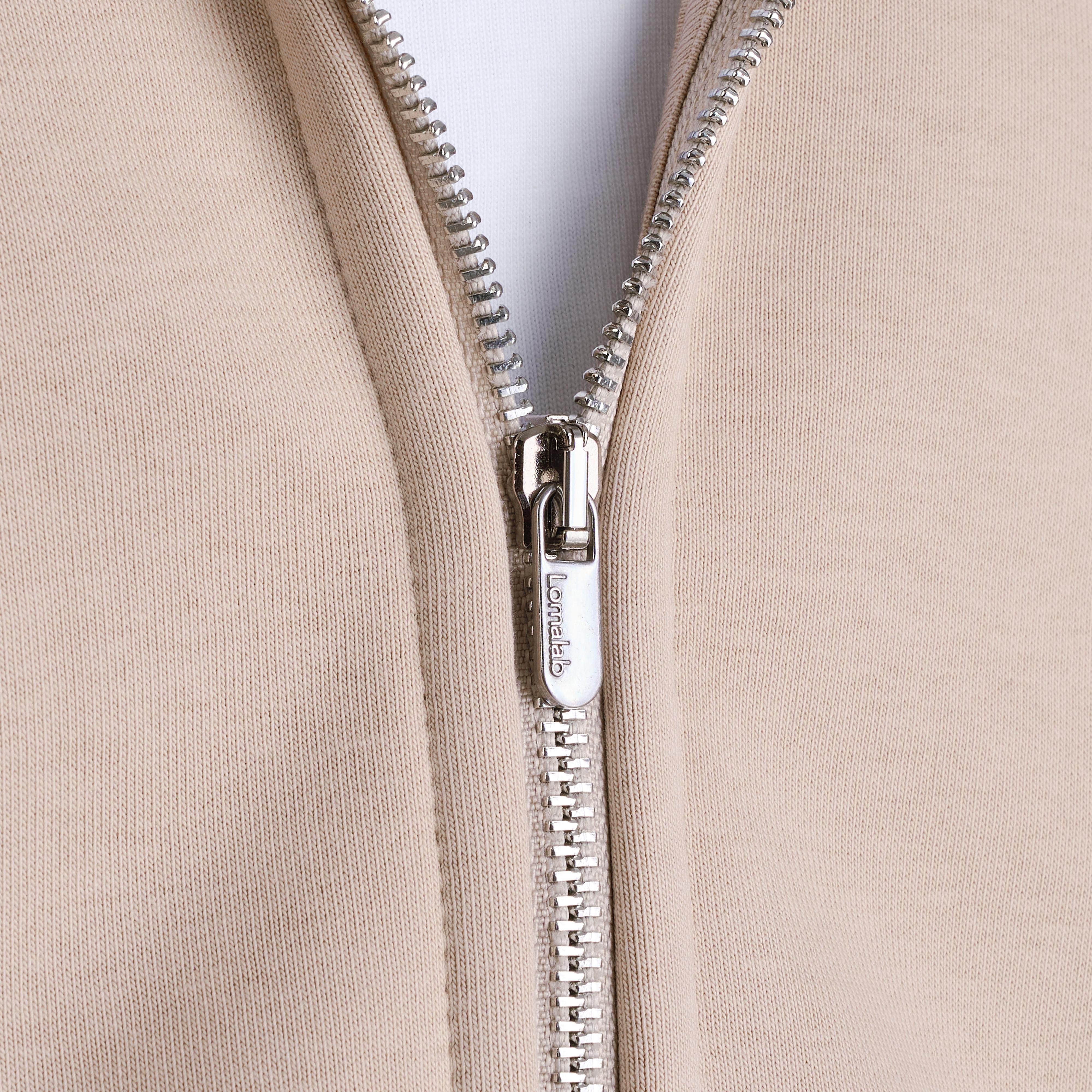 Premium 500gsm Soft Sand Zip Hoodie