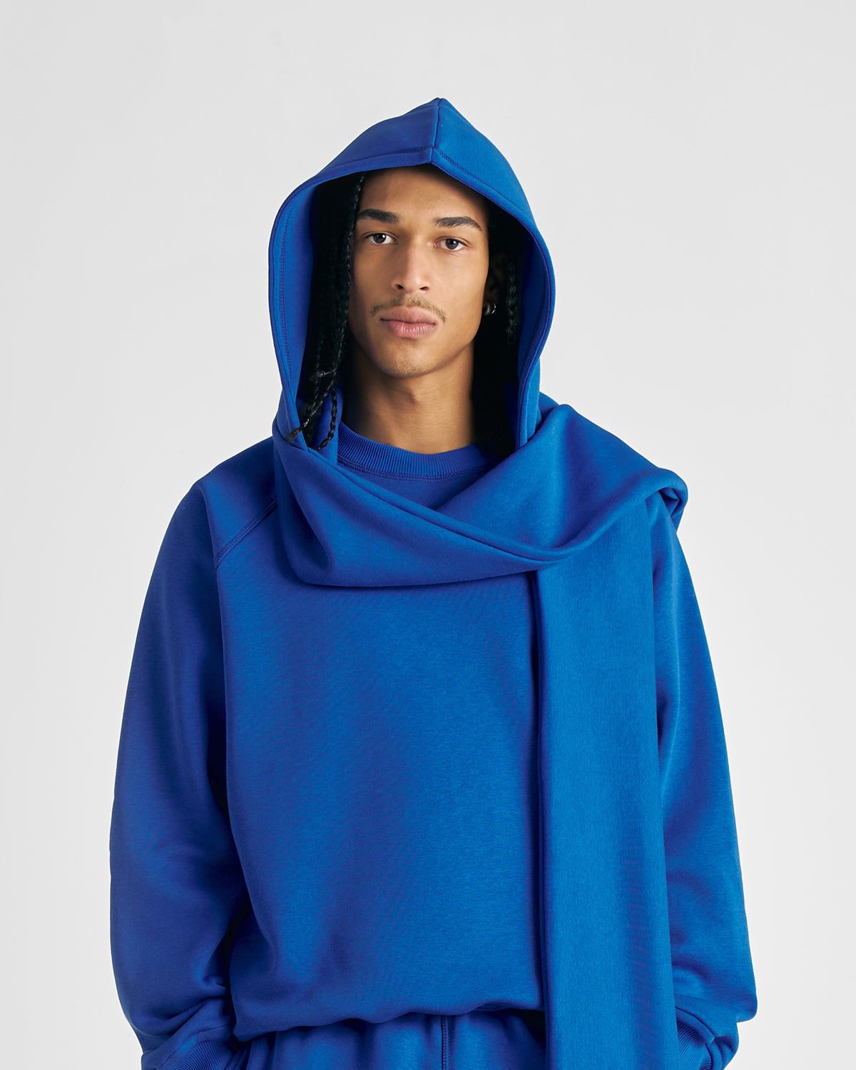 Royal Blue Upcycled Hoodscarf