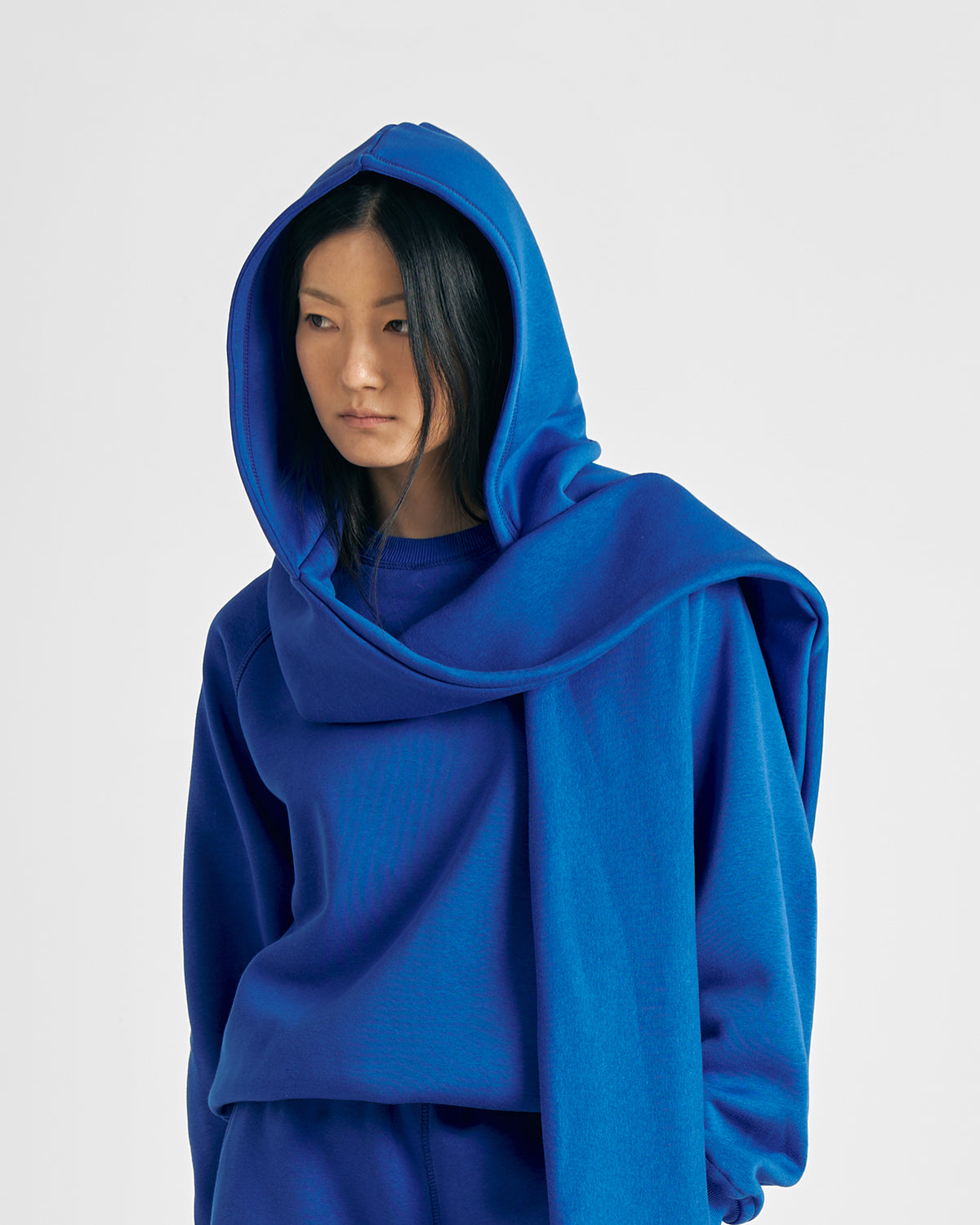 Royal Blue Upcycled Hoodscarf