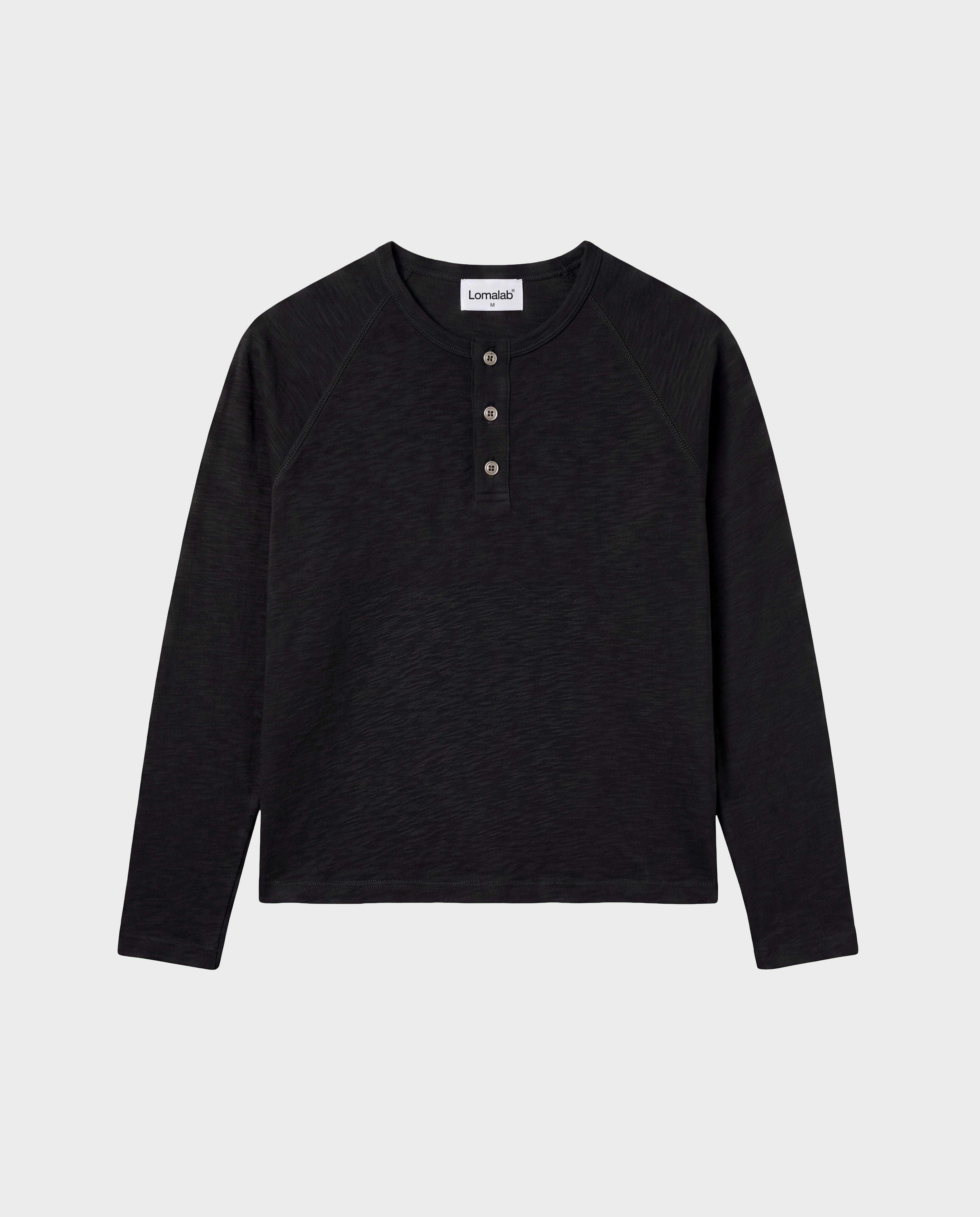 Henley Longsleeve - Jet Black
