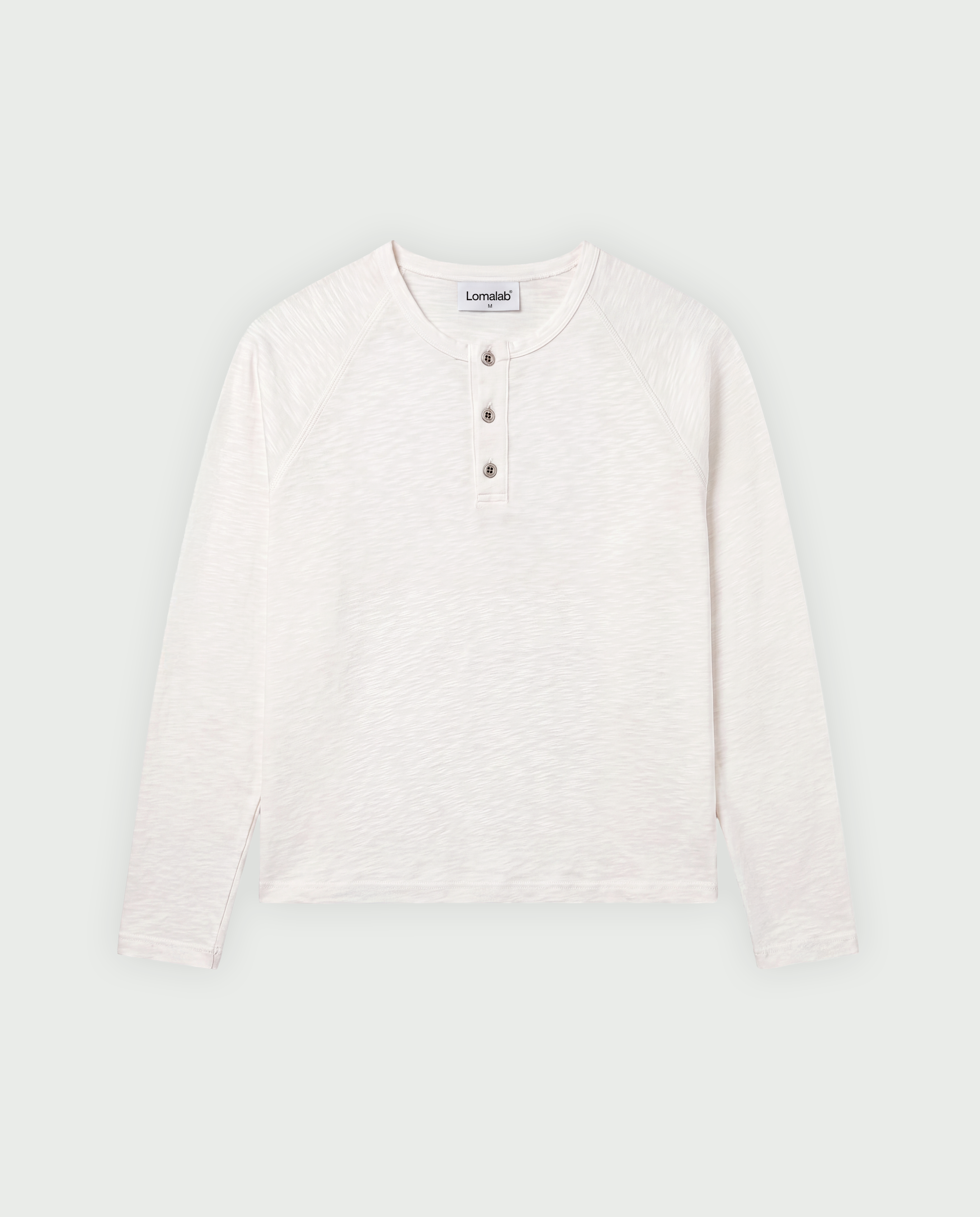 Henley Longsleeve - Optical White