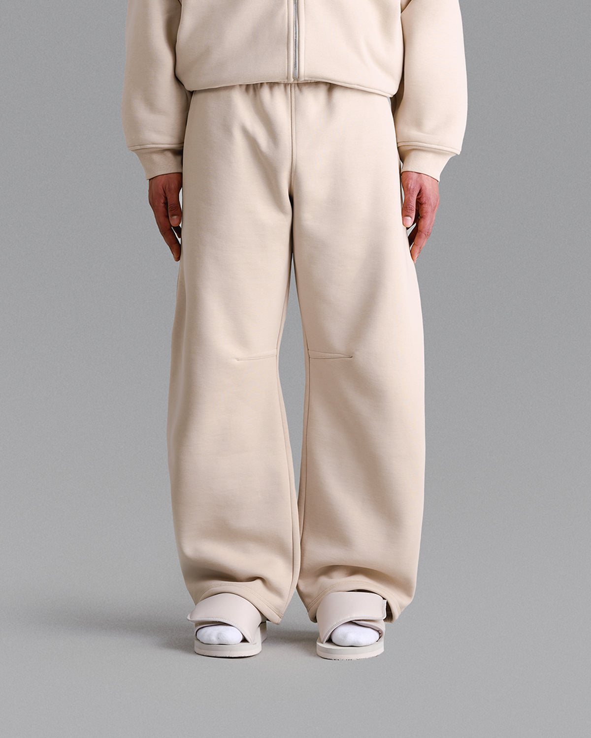 Pantaloni della tuta Premium in morbida sabbia da 500 g/m²