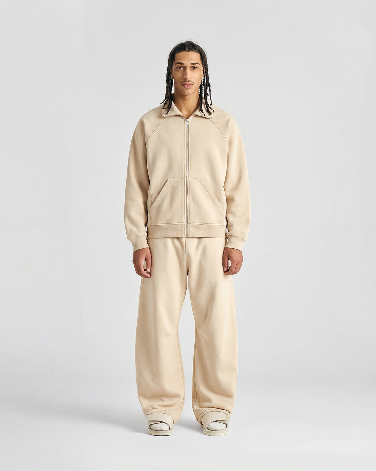 EVERYDAY SOFT SAND FULL ZIP HOODIE