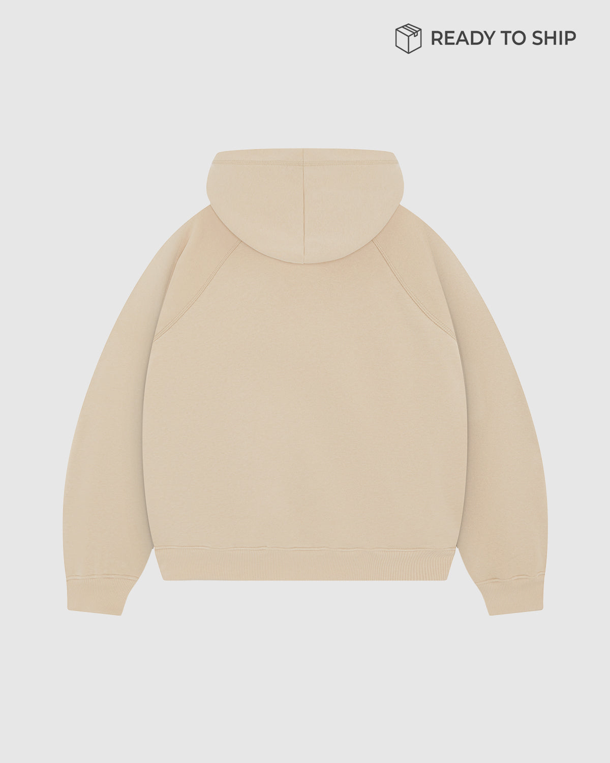 Premium 500gsm Soft Sand Zip Hoodie