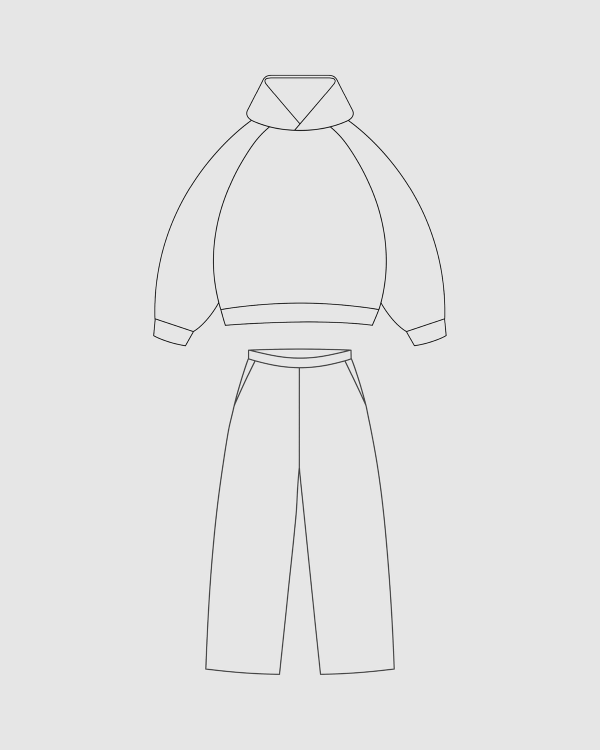 EVERYDAY HOODIE + SWEATPANTS SET 350gsm