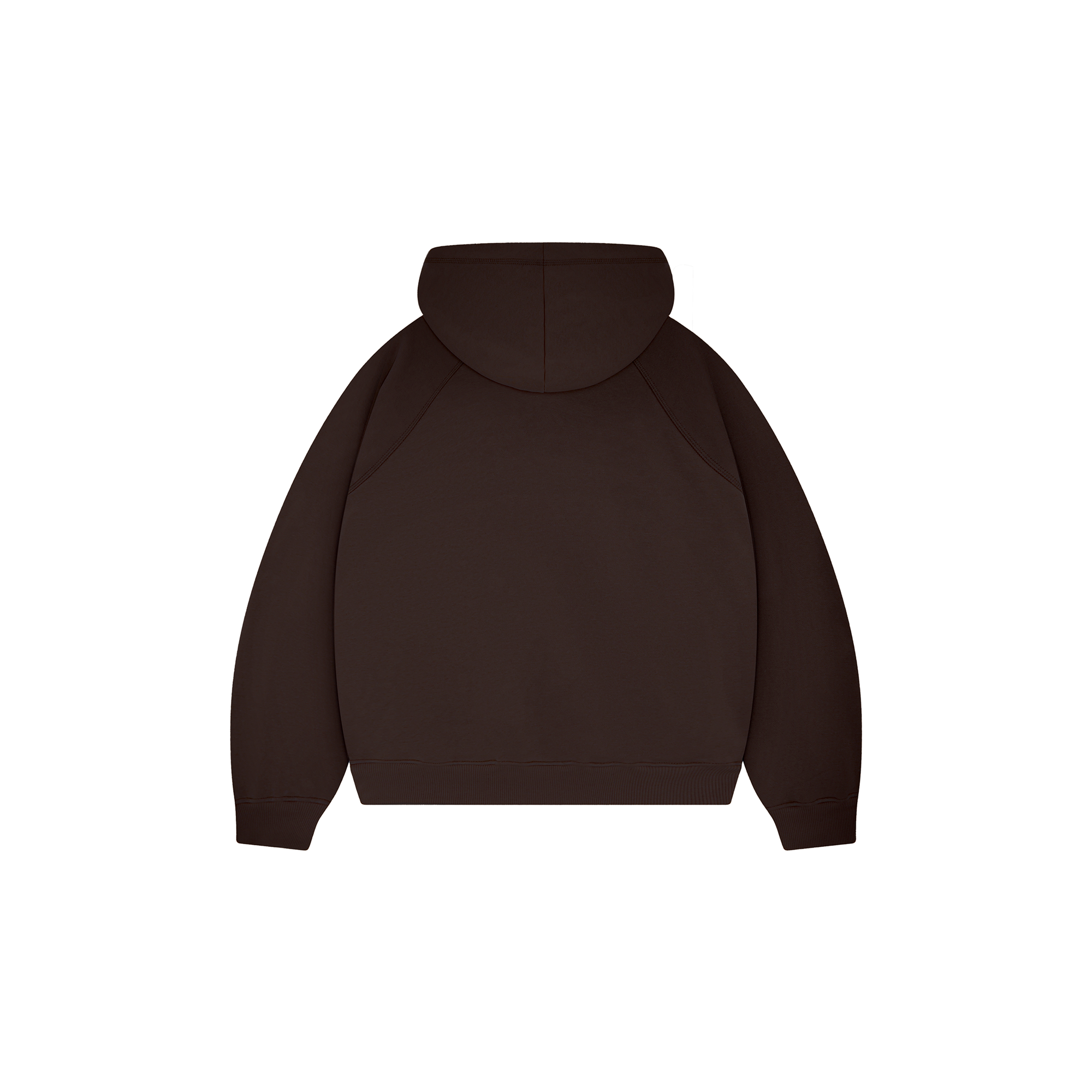 Alltags Mocha Braun Zip Hoodie