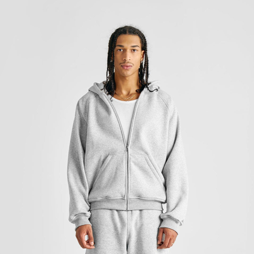 Everyday Gym Grey Zip Hoodie