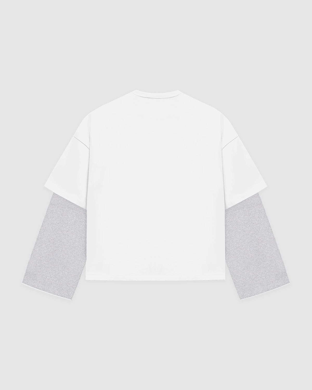 Waffle Gym Grey Double-Sleeve Tee