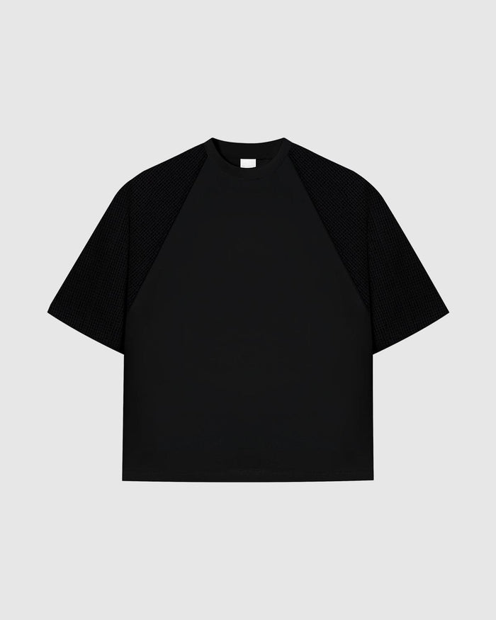 Waffle Jet Black Tee