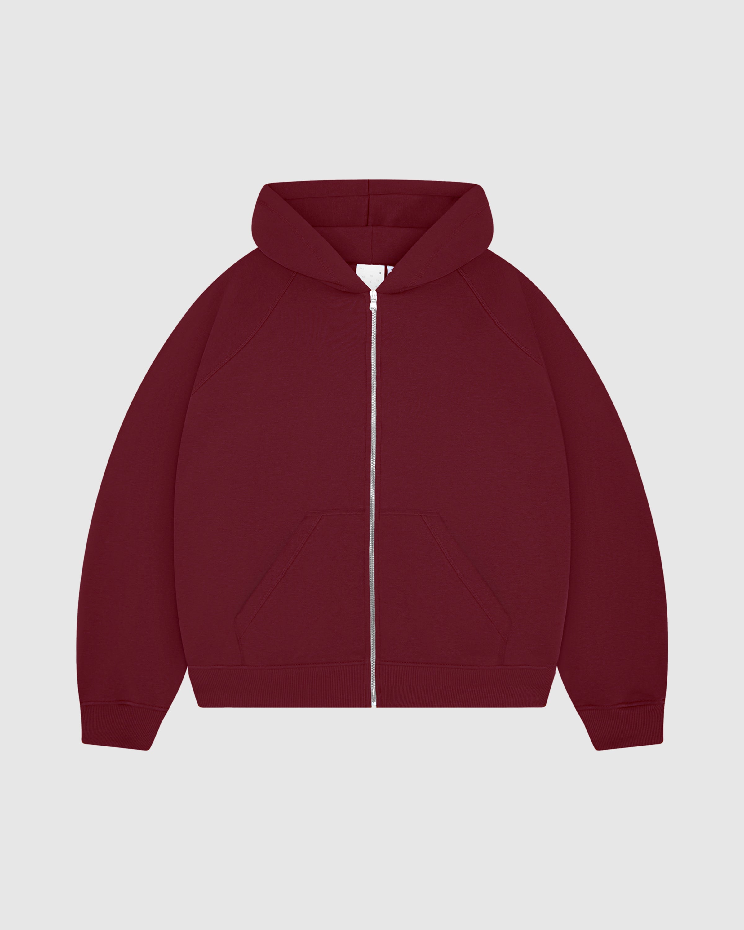 EVERYDAY CHERRY RED ZIP HOODIE