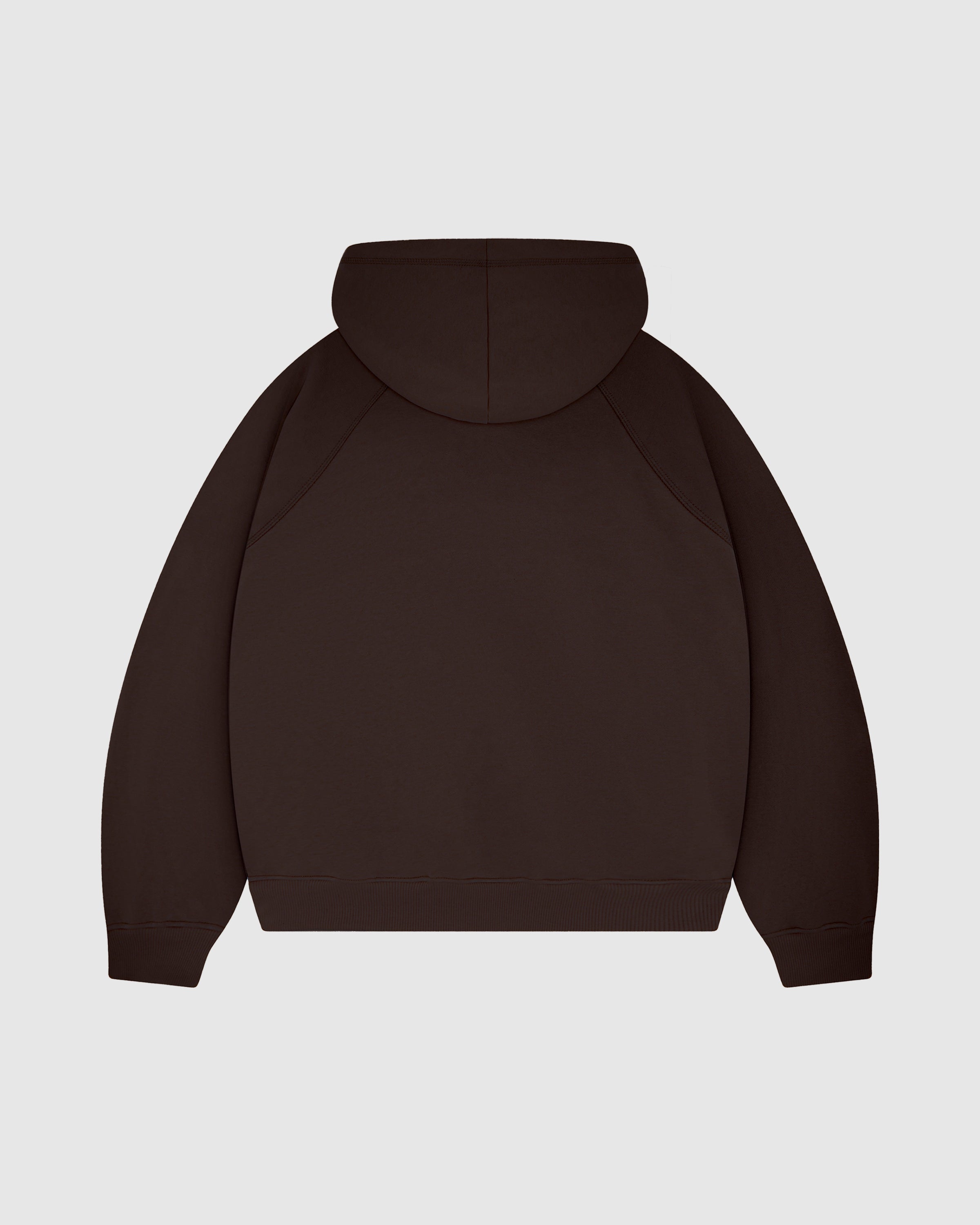 EVERYDAY MOCHA BROWN ZIP HOODIE
