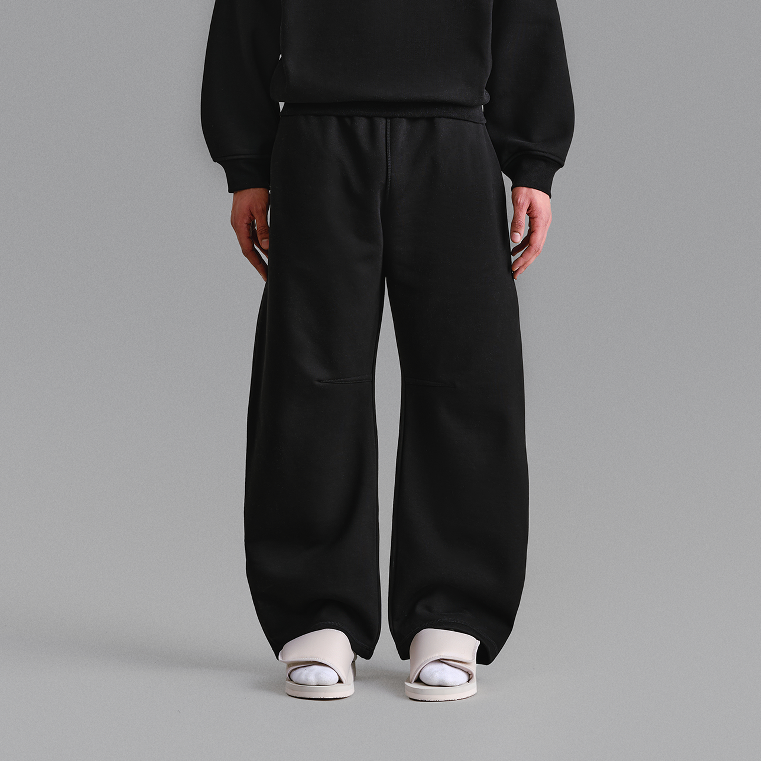 Premium 500gsm Jet Black Sweatpants