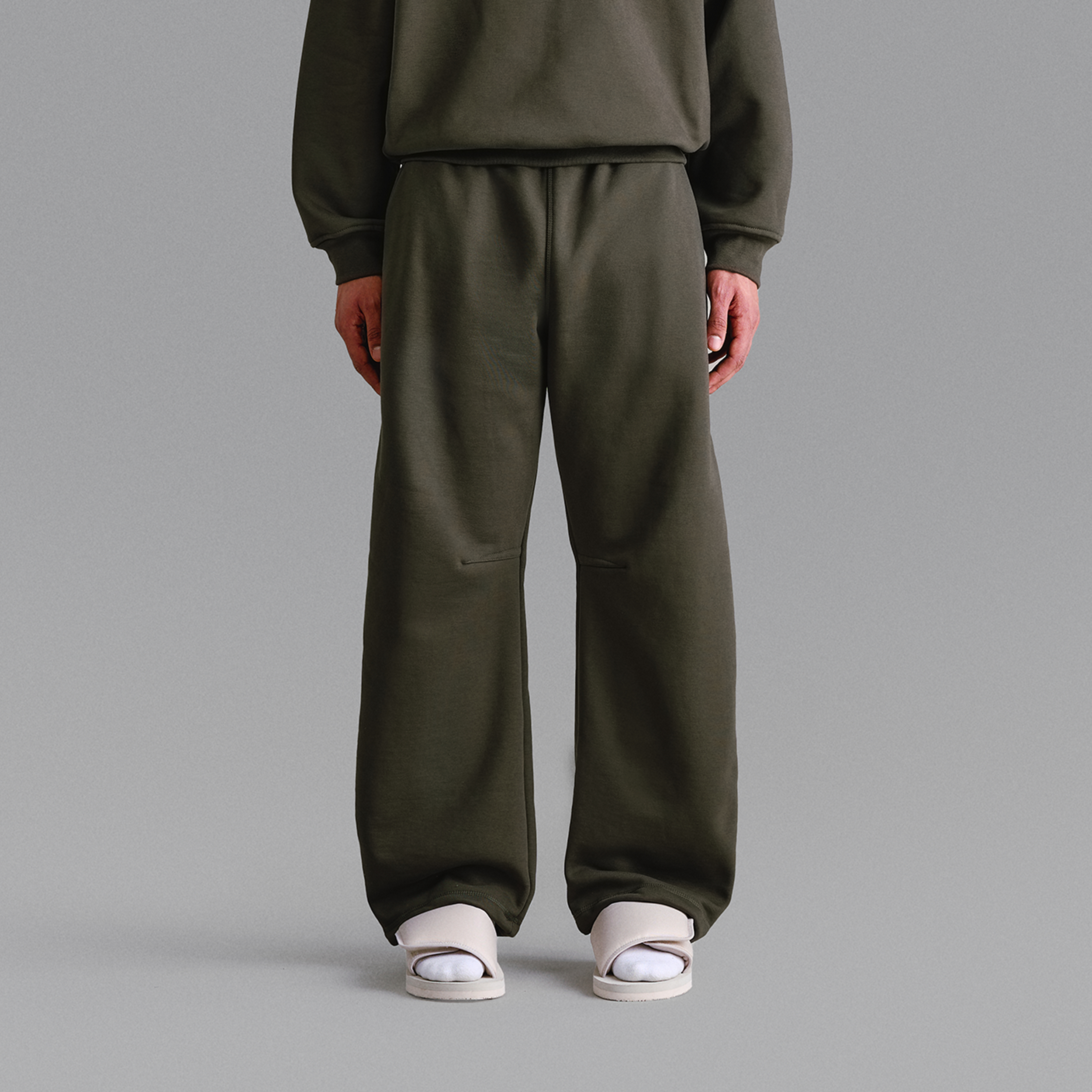 Premium 500gsm Military Green Sweatpants