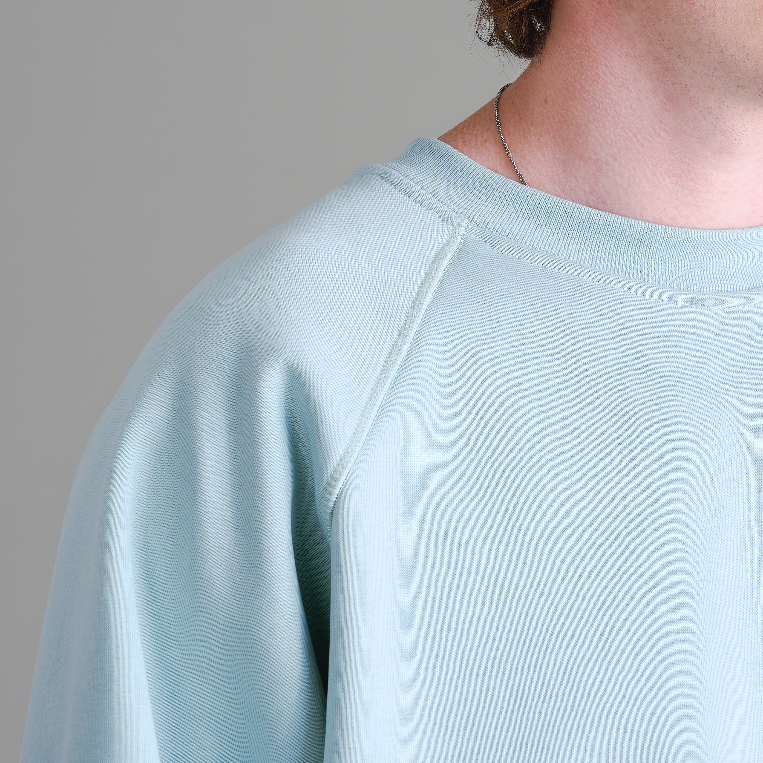 Premium 500gsm Ice Grey Crewneck