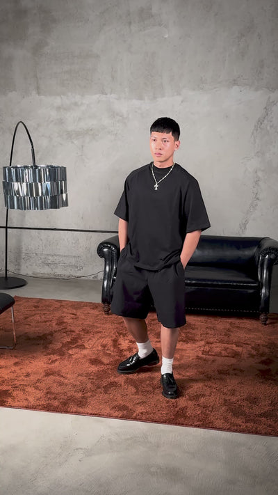 LOMAFAM tee jet black